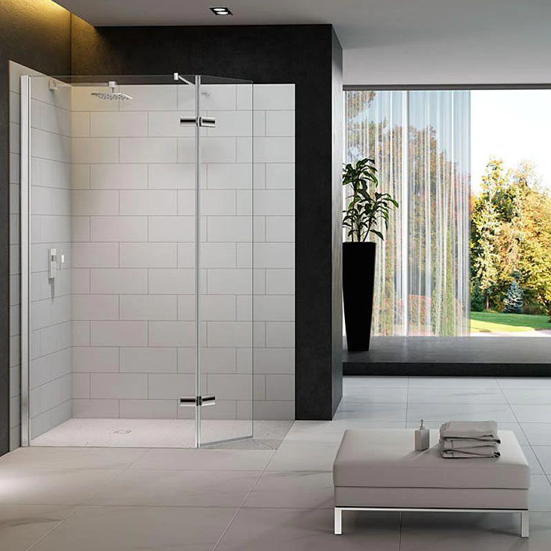 Merlyn 8 Series Hinged Swivel Showerwall Wet Room Shower Screen - 900mm + 350mm