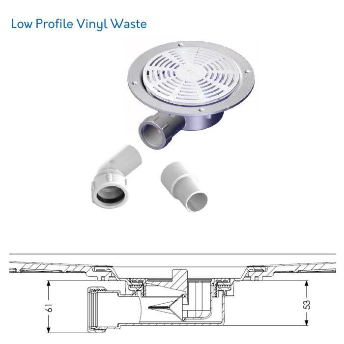 AKW Tuff Form Wet Room Walk In Shower Tray 900 x 900 x 22mm - Image 7