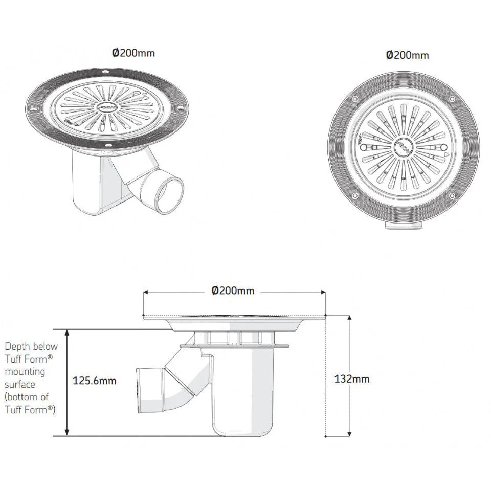 AKW Tuff Form Wet Room Walk In Shower Tray 1800 x 820 x 22mm - Image 6