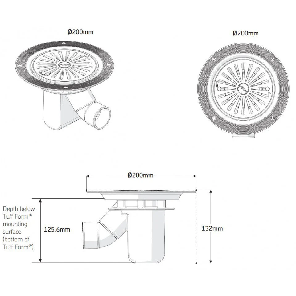 AKW Tuff Form8 Wet Room Walk In Shower Tray 1800 x 820 x 22mm - Image 6