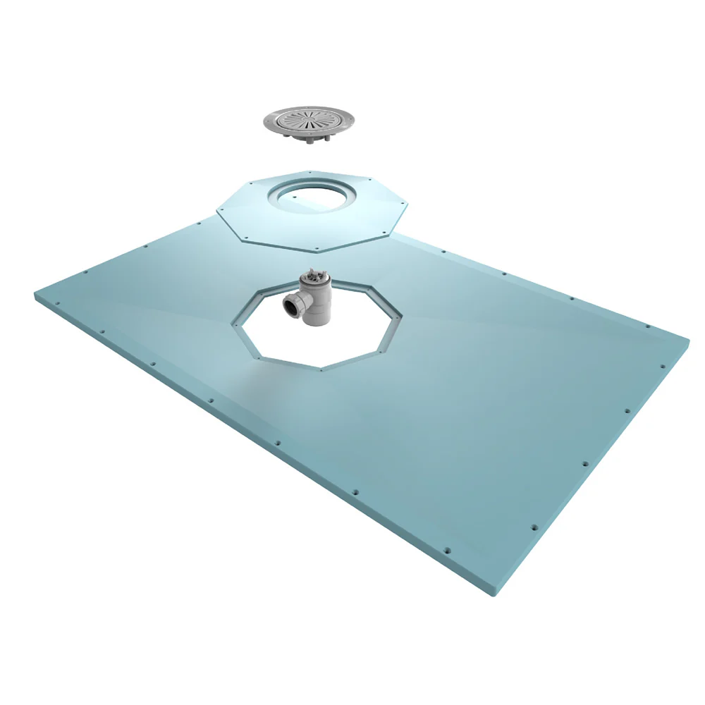 AKW Tuff Form8 Wet Room Walk In Shower Tray 900 x 900 x 22mm