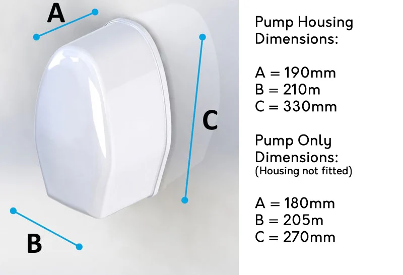 Contour P12 Shower Waste Pump - Image 3