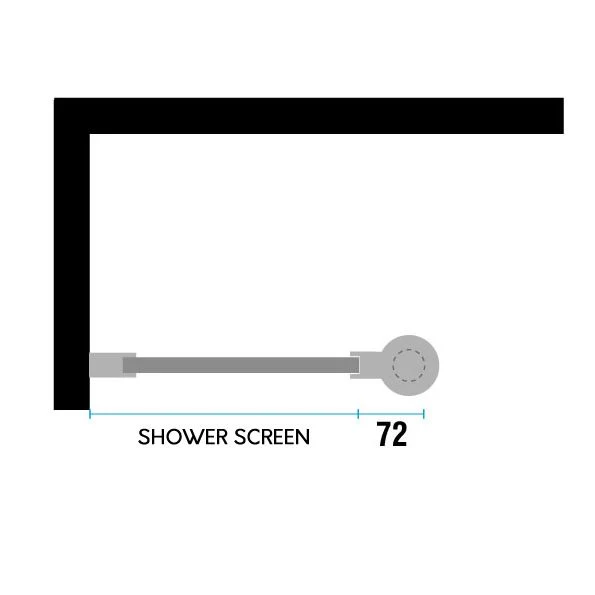 Contour Shower Screen Floor to Ceiling Grab Pole Post Support - Image 3