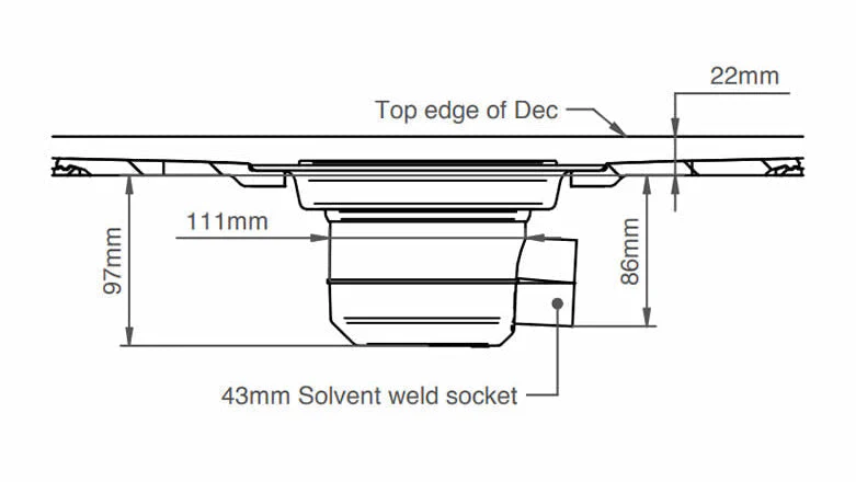 Impey Level Dec Easy Fit Wet Room Tray Floor Former & Drain - Vinyl Flooring 1500 x 1200mm - Image 5