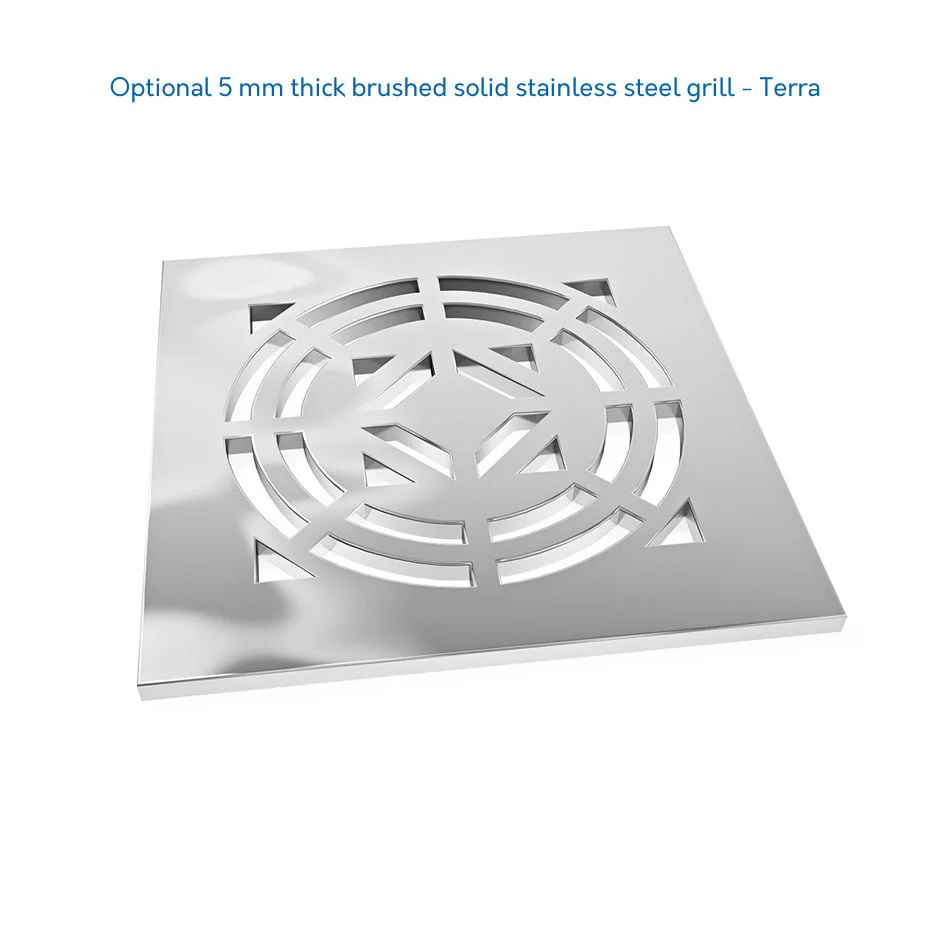 Jackoboard Aqua Flat Wet Room Walk In Shower Tray & Drain - OFFSET DRAIN - 1000 x 1000 x 20mm - Image 7