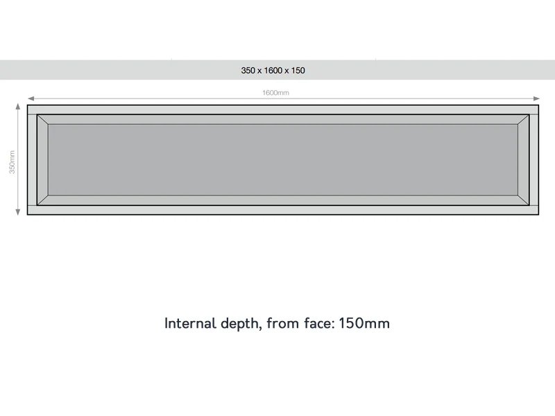 Jackoboard Wall Niche 350 x 1600 x 150mm - Image 3