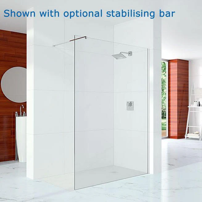 Merlyn 10 Series Showerwall Wet Room Shower Screen - 1400mm - Image 4