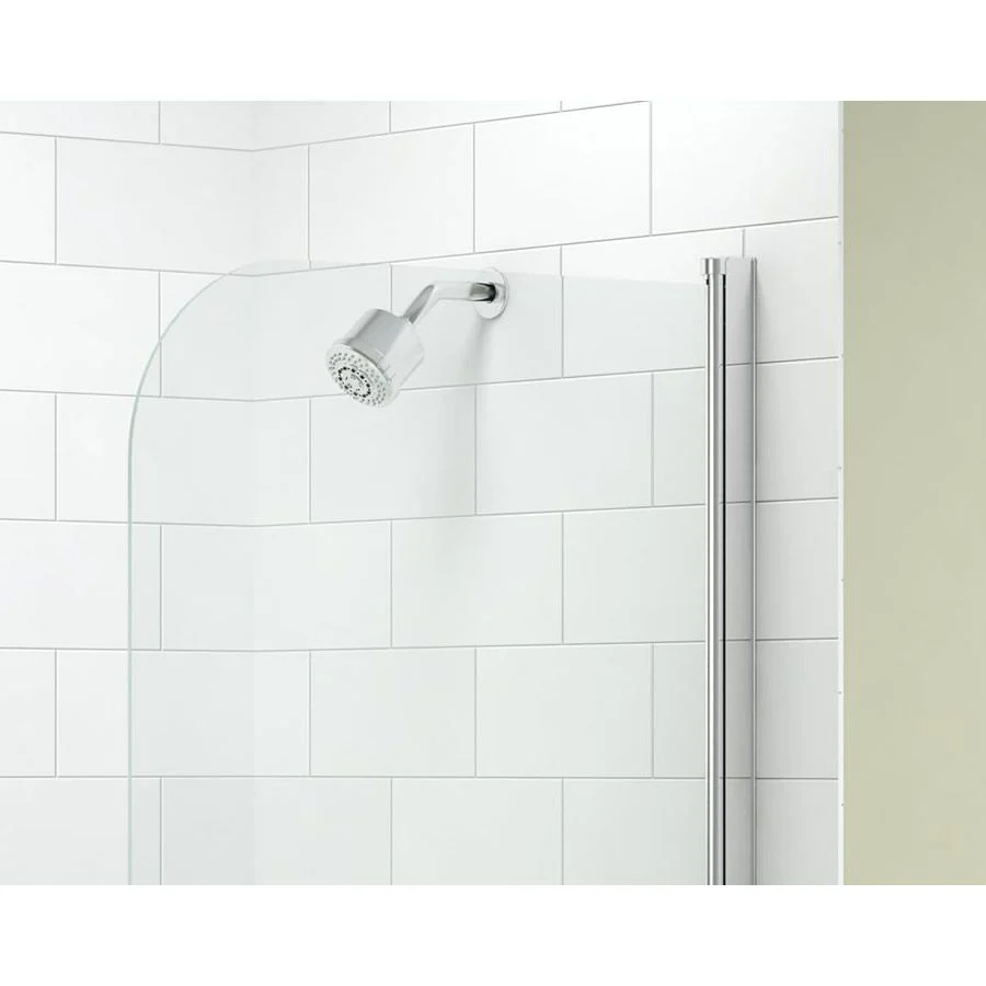 Merlyn 6mm Single Panel Hinged Curved Bath Screen - MB1 - Image 2