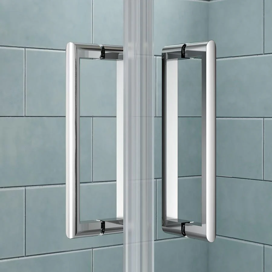 Merlyn 8 Series Double Pivot Showerwall Wet Room Shower Screen - 900 x 900mm - Image 3