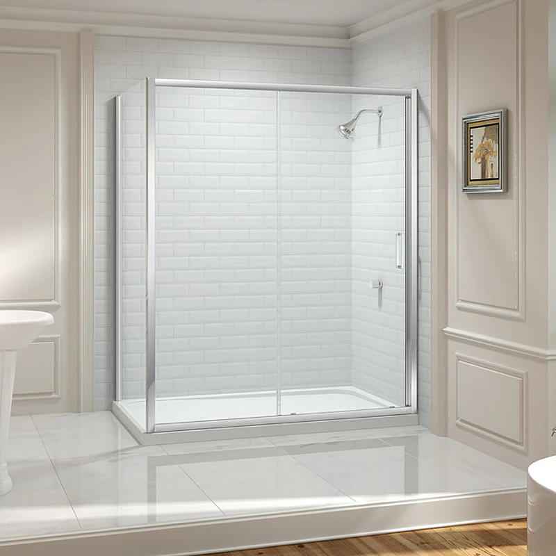 Merlyn 8 Series Sliding Shower Door with Side Panel