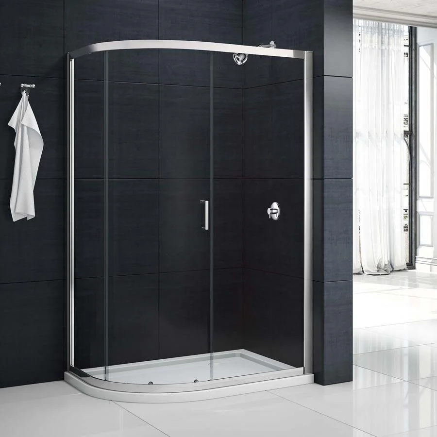 Merlyn MBOX Single Door Offset Quadrant Shower Enclosure