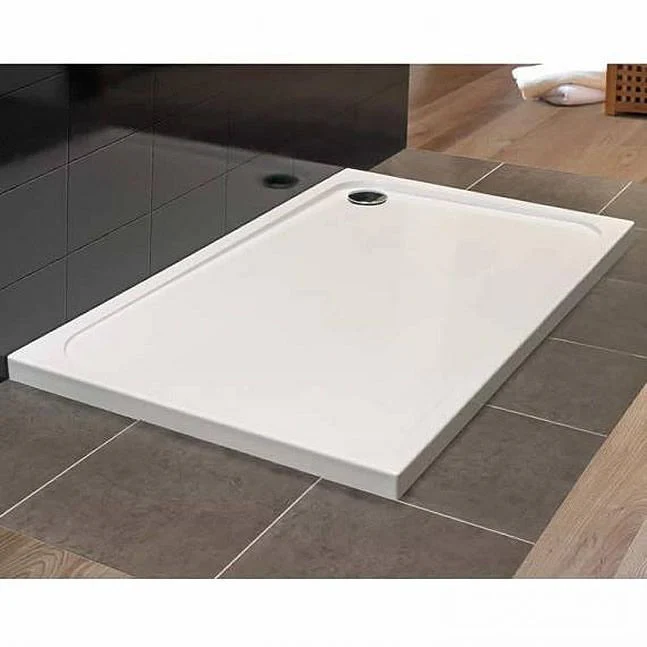 Merlyn MStone Stone Resin Shower Tray - 900 x 760 x 50mm - OFFSET QUADRANT - Image 2