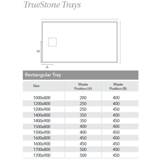 Merlyn Truestone Textured Shower Tray Rectangular - 1500 x 900 x 30mm - Image 3