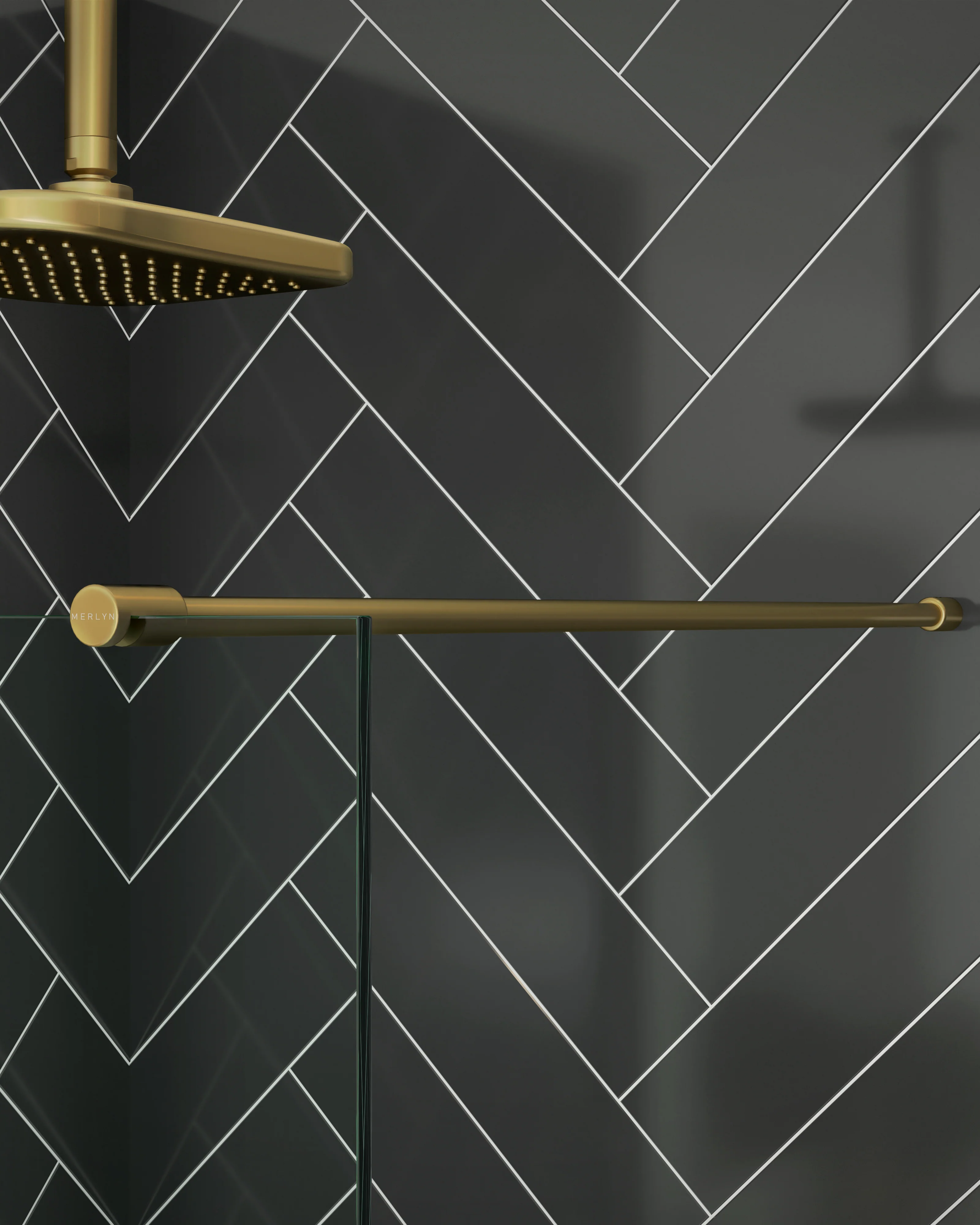 Merlyn Ionic Wet Room Shower Screen 8mm Round Stabilising Bar - Image 3