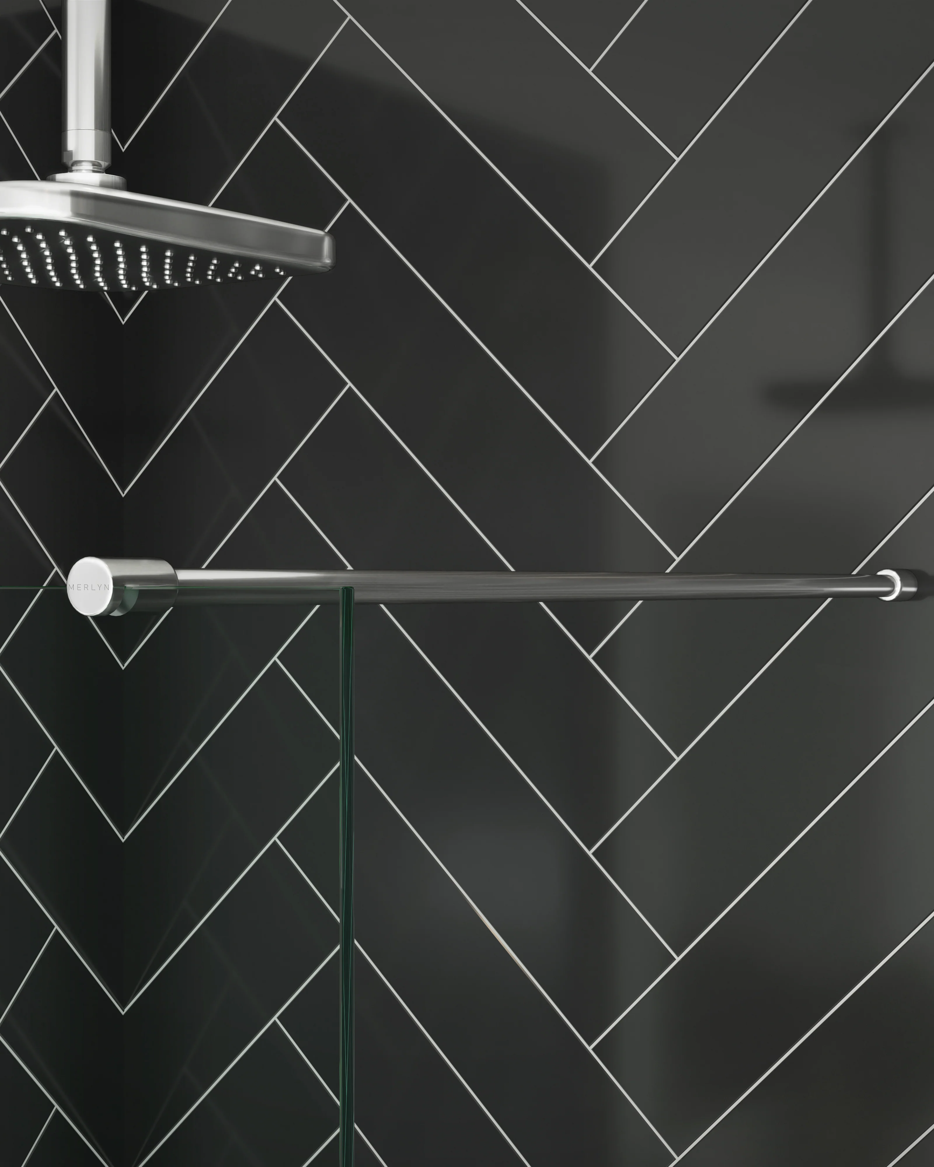 Merlyn Ionic Wet Room Shower Screen 8mm Round Stabilising Bar - Image 5