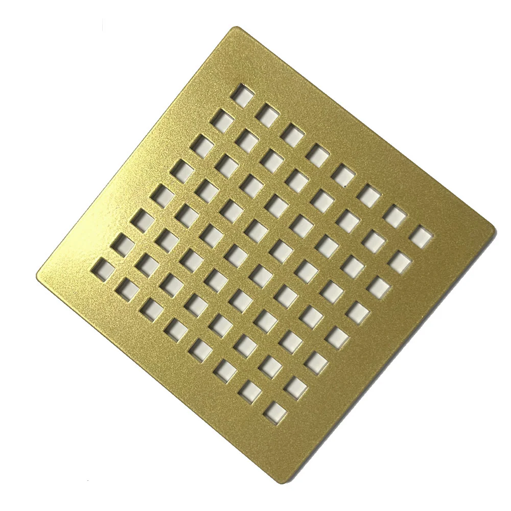 Octad Gold Gloss Shower Drain Grill Cover for DALLMER Drain
