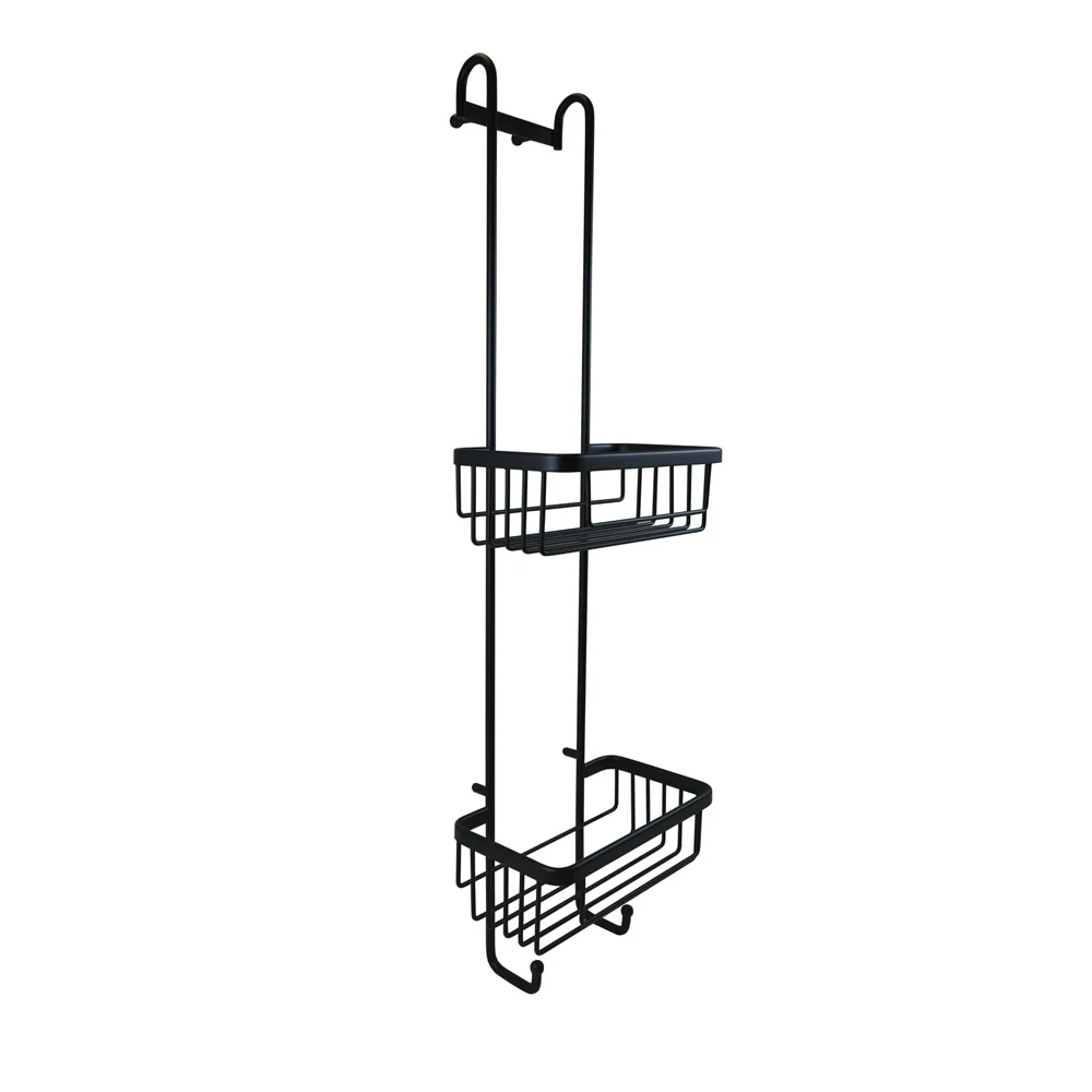 Roman Double Hanging Shower Basket with Hooks - Image 2