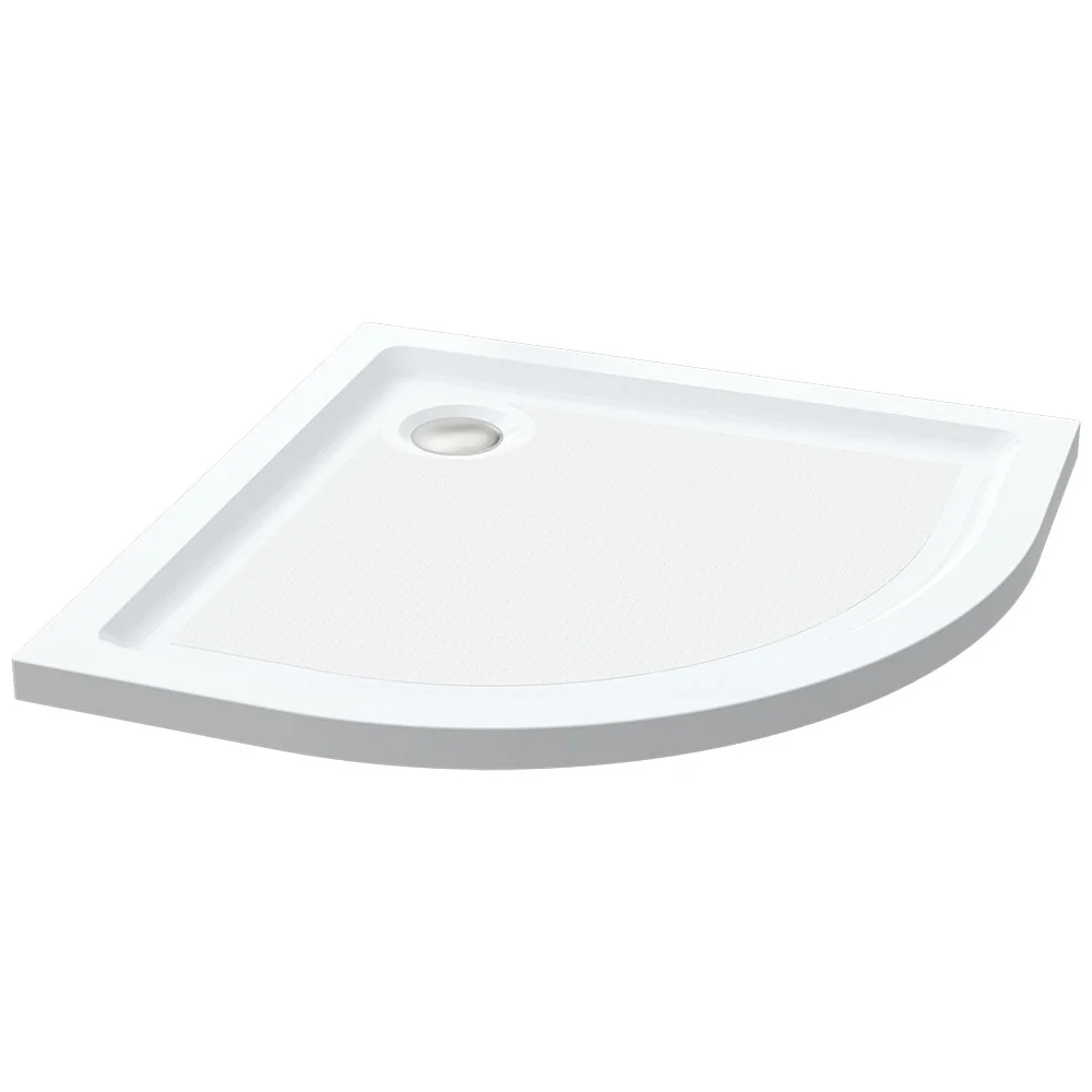 Roman Stone Solid Surface Anti Slip Shower Tray - Quadrant 900 x 900 x 40mm