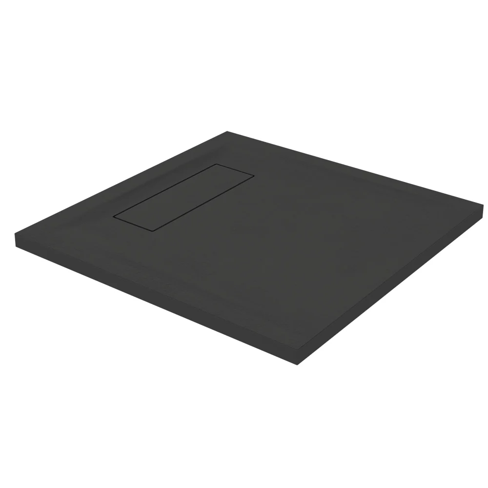 Roman Stone Solid Surface Infinity Slate Effect Shower Tray - 800 x 800 x 35mm - Image 4