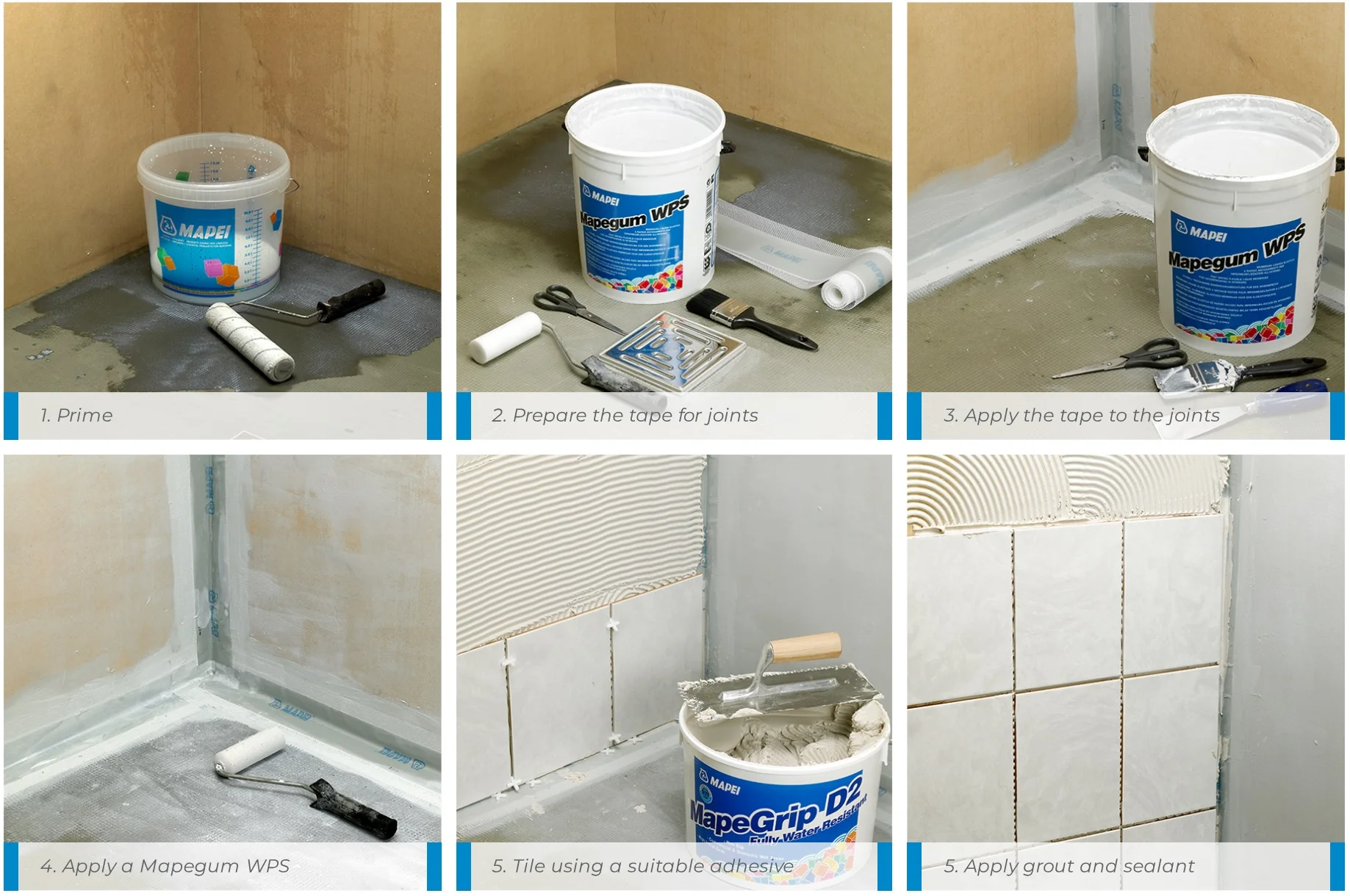 Tanking Kits for AKW Wet Room Trays- Tiled Floor Finish - Image 2