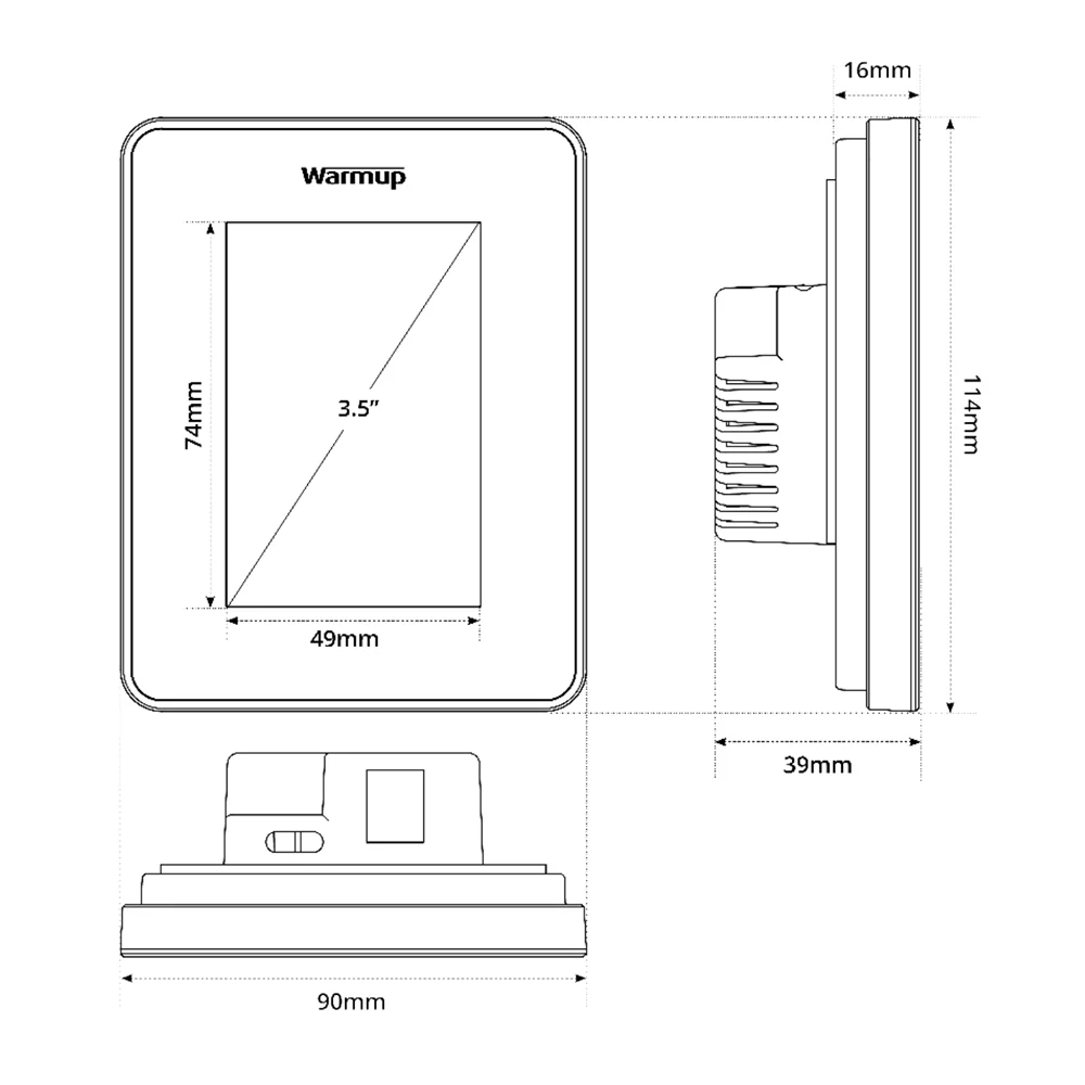 Warmup 7IE Smart WiFI programmable underfloor heating thermostat - Image 6
