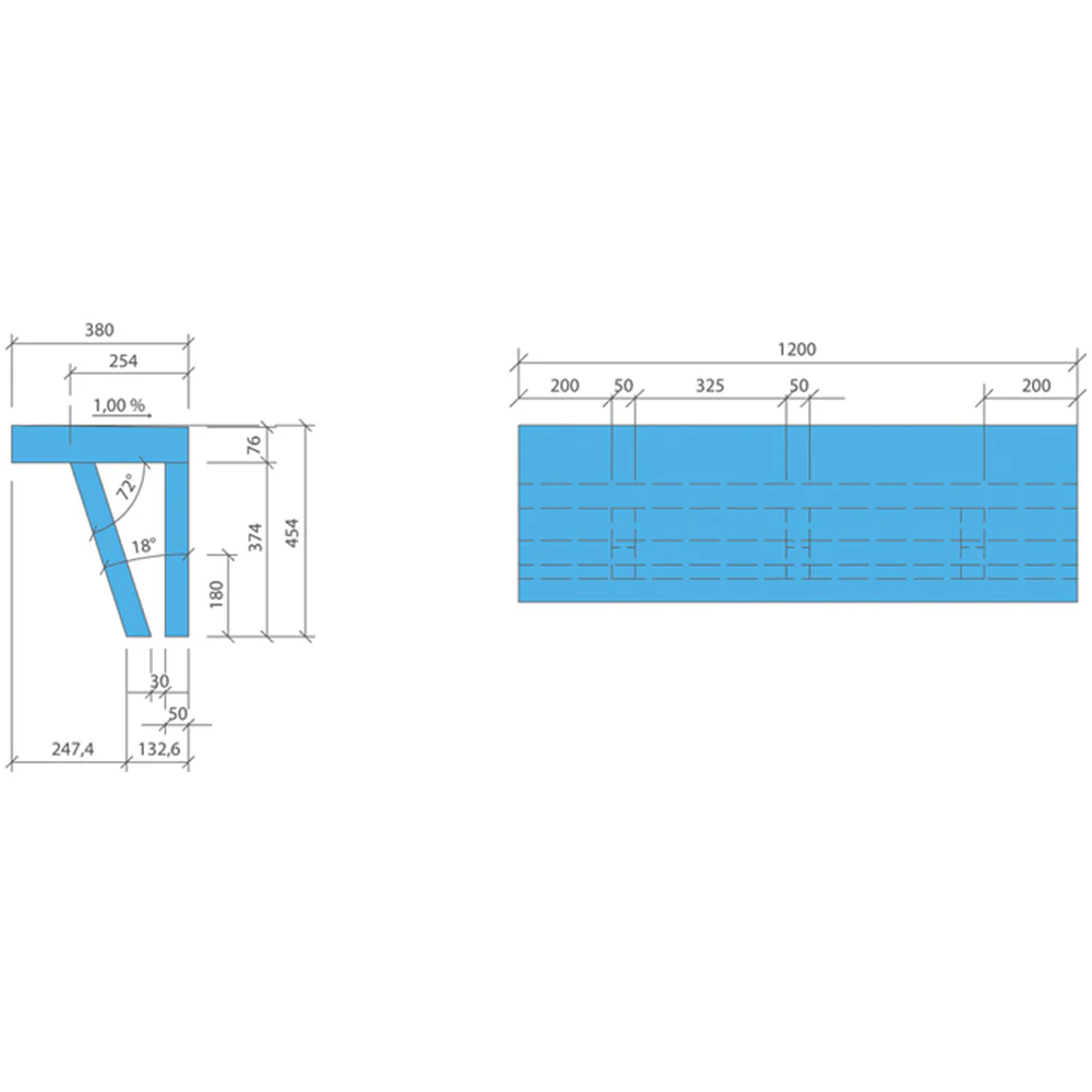 wedi Sanoasa Bench - Straight - Image 7