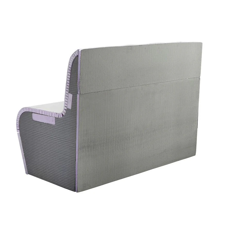Wet Room Tileable Bench Seat - Curved Edge with Back - Image 3