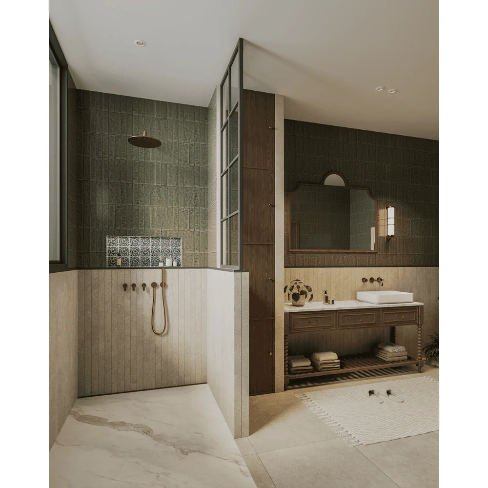 WetBase® One Infinity by wedi - Single Fall Linear Channel Drain Wet Room Shower Tray 1200 x 1800mm inc 4m Mapei Tanking - Image 6